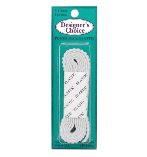 Dritz 1/4 Inch Soft Stretch Elastic – White, 3 Yard Roll For Sewing & Crafting