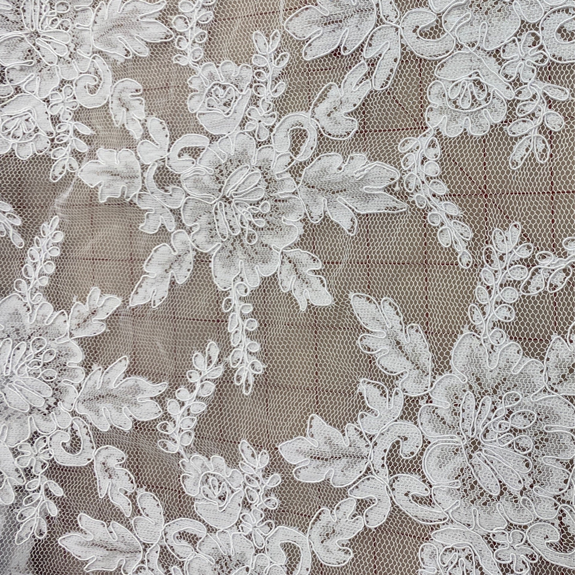 Alencon Lace Remembrance BL 8 54 Inch White | Fabric Hut