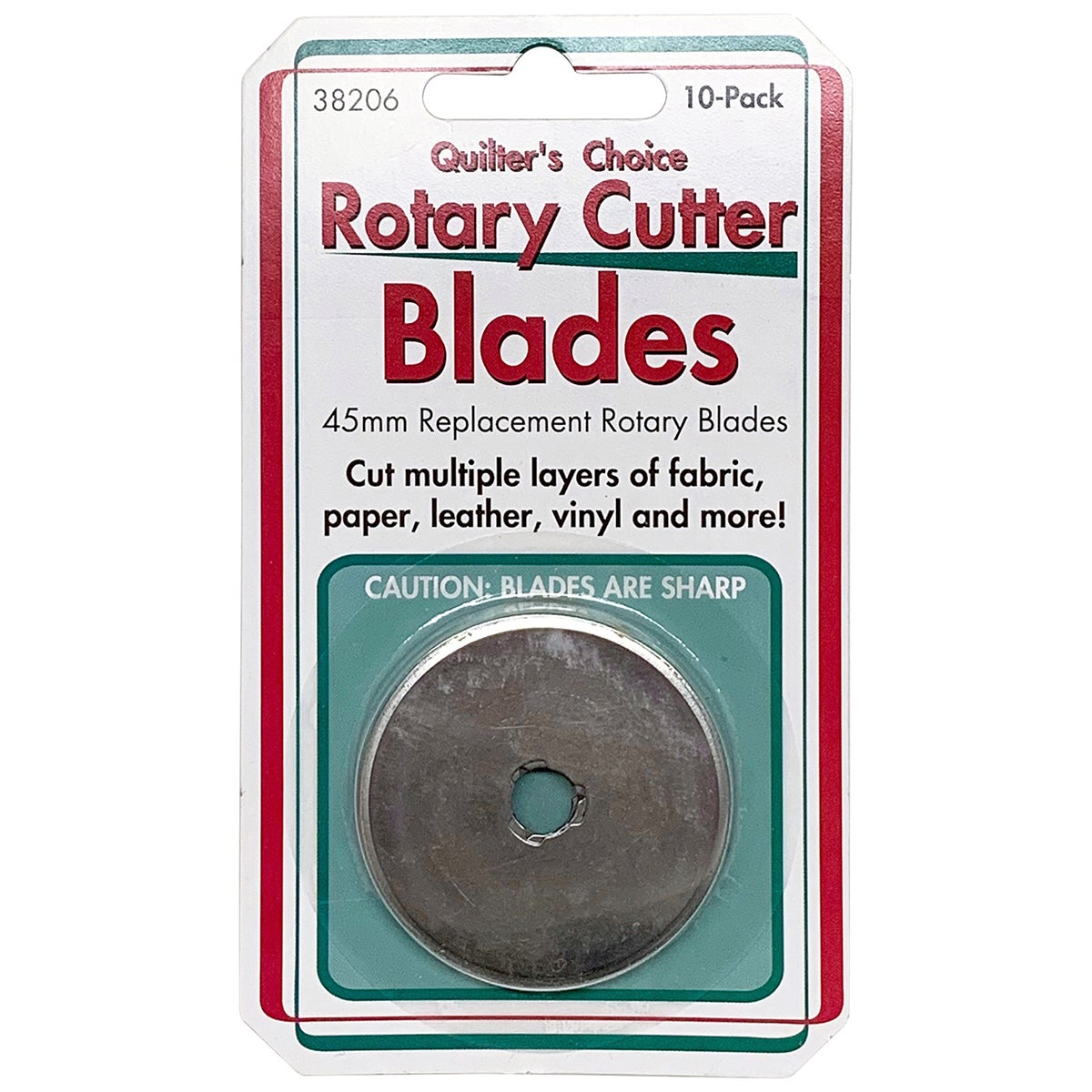 Rotary Blades 10Pack Sullivans 45MM Replacement Fabric Hut